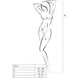 Passion eco bodystocking BS013 white Cene