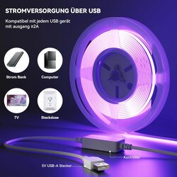 OULARA 2m USB RGB COB LED trak Cene