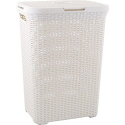 Curver KOŠ ZA PERILO 60 L RATAN BEL 46.2X35.3X62.7 CM Cene