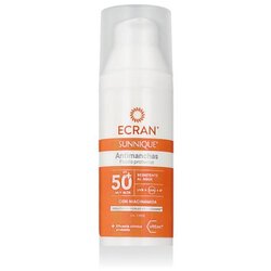 Ecran Sunnique Anti-Dark Spots Protective Fluid SPF50+ zaščita pred soncem za obraz za vse tipe kože 50 ml unisex Cene