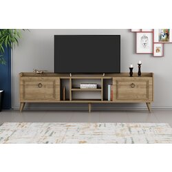 Hanah home rudy v2 - walnut walnut tv stand Cene
