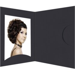 DAIBER 1x100 Portrait folders Opti-Line up to 10x15 cm black Cene