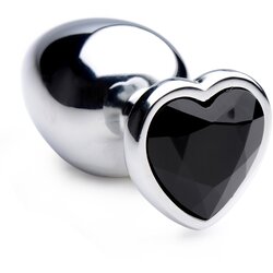 Booty Sparks Black Heart Gem Anal Plug Large Cene