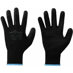 vidaXL Delovne rokavice 12 pcs Črna 9 / l Poliester Cene