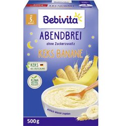Bebivita Večerna kaša s piškoti in banano, brez dodanega sladkorja Cene