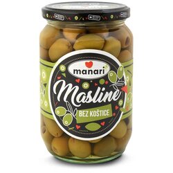 Manari masline zelene bez koštice, 680g Cene