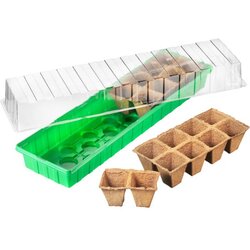  Staklenik za biljke mini 540x150x120mm 18 biorazgradivih čaša Cene
