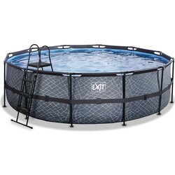 EXIT Toys bazen frame pool Ø 488 x 122 cm - stone grey Cene