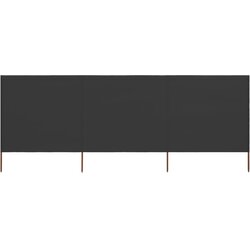vidaXL vjetrobran s 3 panela od tkanine 400 x 80 cm antracit Cijene