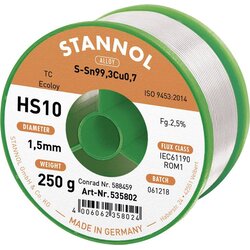 Stannol žica za lemljenje ø1mm 250g Sn99/Cu1 Cene