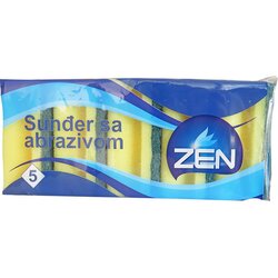 Zen sunđer sa abrazivom 5KOM Cene