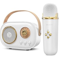 JOJOCUT Mini karaoke radio zvučnik sa mikrofonom C20 bijeli Cene