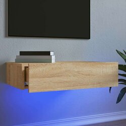 TV ormarić s LED svjetlima boja hrasta sonome 60 x 35 x 15 5 cm Cijene
