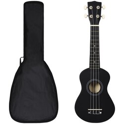 vidaXL set dječjeg ukulelea Soprano s torbom crni 21 " Cijene