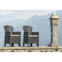 Jungle baštenska garnitura sa jastucima, antracit Cene