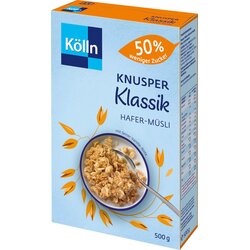 Kölln Hrustljavi ovseni muesli - 50 % manj sladkorja - 500 g Cene