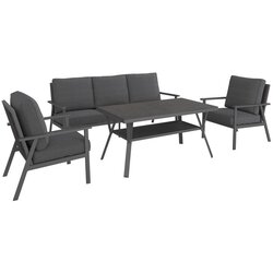 Beldano lounge garnitura genua, črna, antracit, 4-Delno Cene