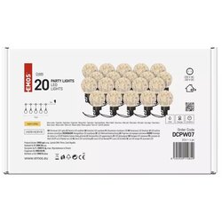 Emos Dekorativni svetlosni lanac 7,6m 20 Party sijalica 6W WW IP44 DCPW07 Cene