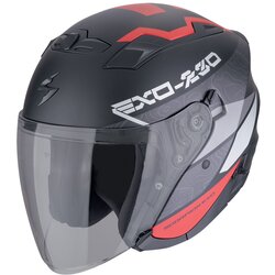 Scorpion Exo-230 band matt black-red-silver Cene