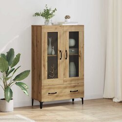 vidaXL Highboard s ladicama Umjetnički hrast 70 x 31 x 115 cm Cijene