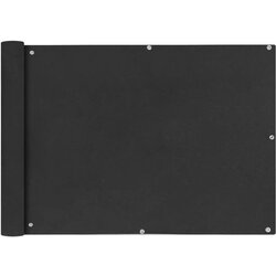 vidaXL Balkonsko Platno Oksford Tekstil 75x600 cm Antracitno, (20609681) Cene