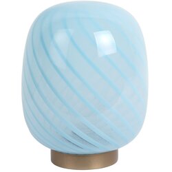 Leitmotiv Svetlo modra namizna svetilka s steklenim senčilom (višina 20 cm) Summer Globe – Cene