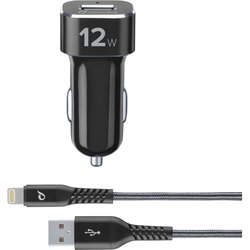 Cellular Line cellularline tetra force 12W lightning inkl. kabel für apple lightning schwarz Cene