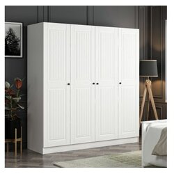 Hanah home Kale Mebran 4772 Ormar, 180x210x52cm, Bijeli Cijene