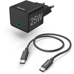 Hama kućni punjač 25W sa kablom/ crna Cene