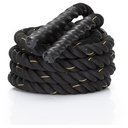 springos 9-metrska vadbena vrv Power Rope za vadbo moči Crossfit Battle Rope črna, (5000136392) Cene