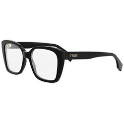 Fendi Lettering Black Square Eyeglasses - ONE SIZE (54) Cene