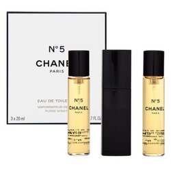Chanel No.5 3x 20 ml toaletna voda "zasuči in razprši" 20 ml za ženske Cene