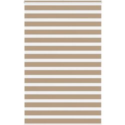 Zebra zavjesa Pješčano smeđa 140x200 cm Širina tkanine 135,9 cm Poliester Cene