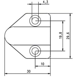 Assa Abloy effeff Kabelübergang za okvir vrat, 18cm, 10318--------00, (20786900) Cene