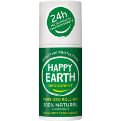 Happy Earth Pure Deo Roll-On - Bergamot Cedarwood Cene