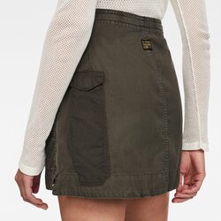 G-star Skirt - Utility wrap mini skirt dark olive Cene