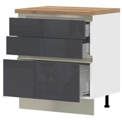 Jela donji element R-80-3MBOX / 5 za kuhinje infinity (vie boja) -antracit, visoki sjaj Cijene