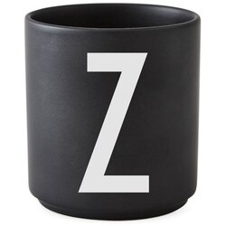 Design Letters crna porculanska šalica Alphabet Z, 250 ml Cene
