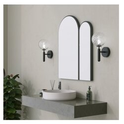 Hanah home dekorativno ogledalo classe mirror black Cene