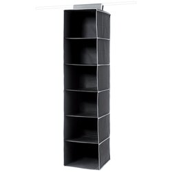 Compactor crni viseći organizator sa 6 odjeljaka Garment So Cene
