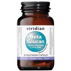 Viridian Nutrition Beta glukan z vitaminom C, vitaminom D in cinkom Viridian (30 kapsul) Cene