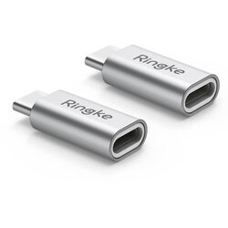 Ringke - Premium adapter MFI (Made for iPhone) Fast Charge - Lightning To Type-C - sivi Cene