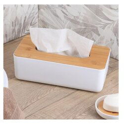 Tendance kutija za maramice ps bambus bela Cene