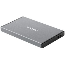 Rhino go, hdd/ssd external enclosure 2.5", sata iii, USB3.0, aluminium, grey Cene