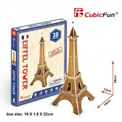 Cubicfun puzzle eiffel tower s3006h ( CBF230067 ) Cene