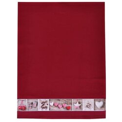Framsohn Krpa za posodo "Srce" Twisted Terry 50x50 cm - Bordeaux Cene