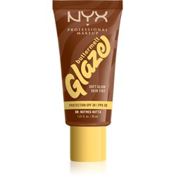 NYX Professional Makeup Buttermelt Glaze posvetlitveni tonirani fluid SPF 30 odtenek 08 Nutmeg Butta ml Cene