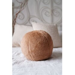 Mioli Decor Ukrasni jastuk Pelus Top, 25x25x25 cm, Smeđi Cene