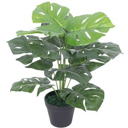 vidaXL umjetna Biljka Monstera s Posudom 45 cm Zelena Cijene