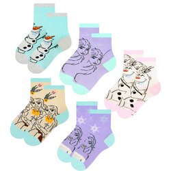 Licensed Girl's socks Frozen 5P Frogies Cene